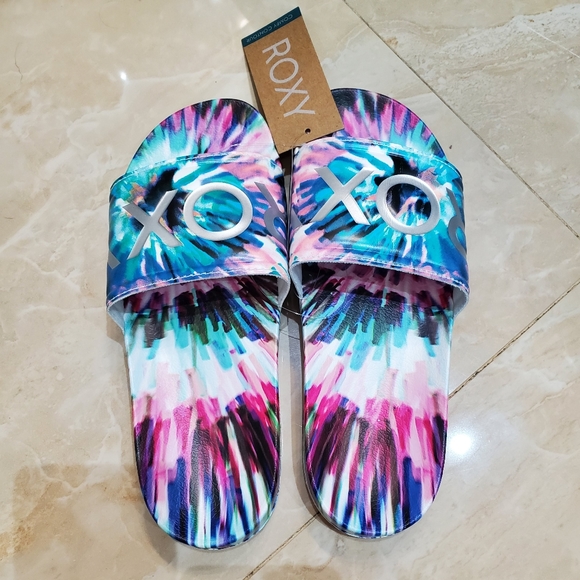 Slippy Printed Slide Sandals - Picture 2 of 6